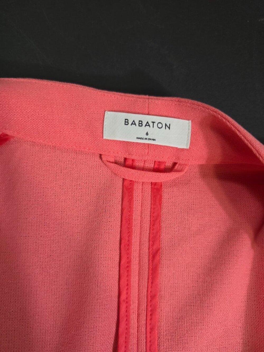 Artizia Babaton Peachy Coral Power Blazer - Size 6 - Picture 3 of 7